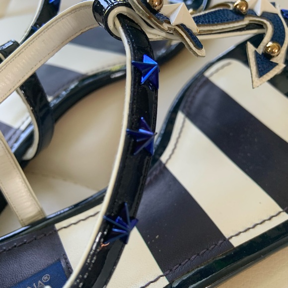 Dolce and Gabbana, nautical studded anchor sandals - Picture 7 of 13